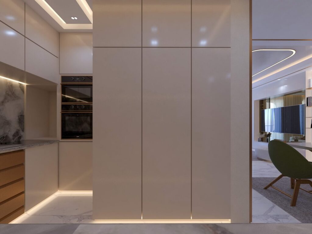 Interior view of a two-bedroom apartment at Brum Height 12 - The Galactic