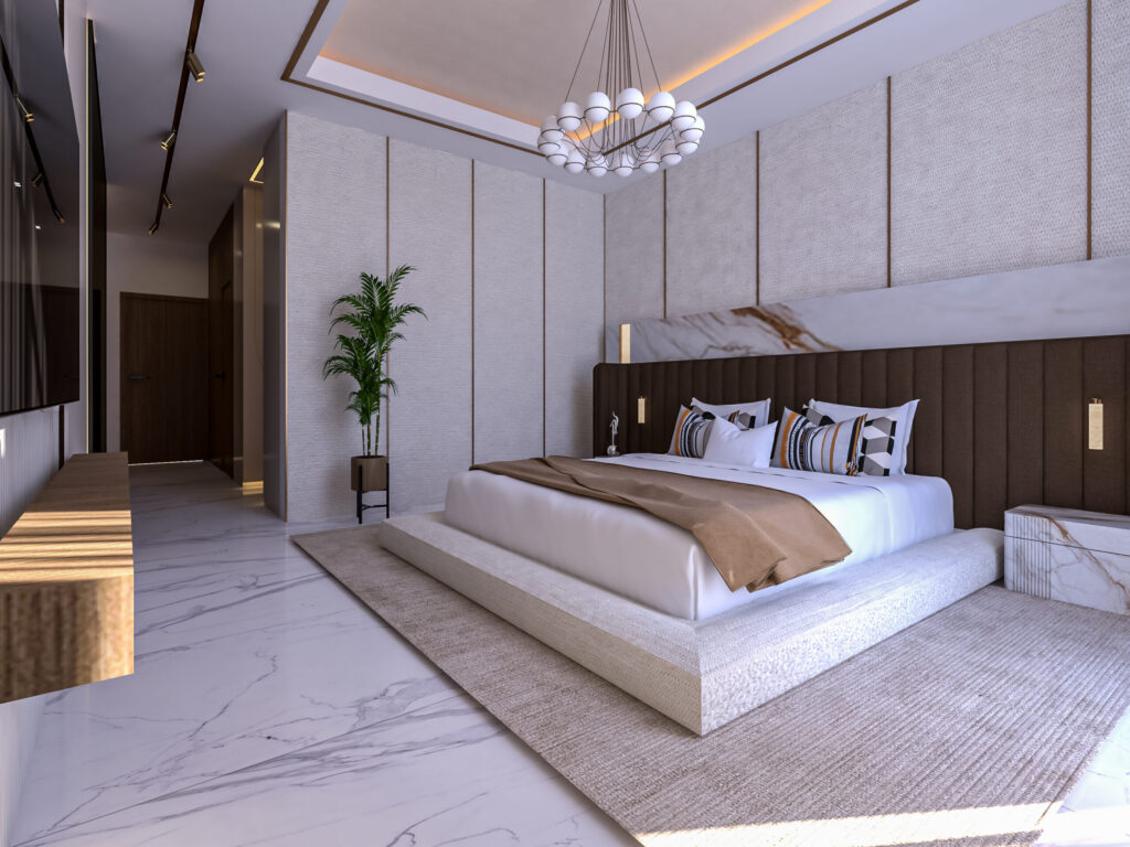 Interior view of a two-bedroom maisonette at Brum Height 12 - The Galactic