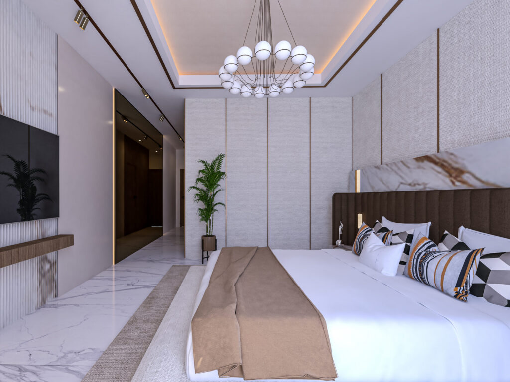Interior view of a two-bedroom maisonette at Brum Height 12 - The Galactic