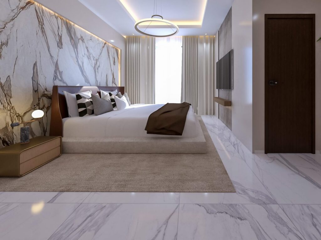 Interior view of a three-bedroom apartment at Brum Height 12 - The Galactic