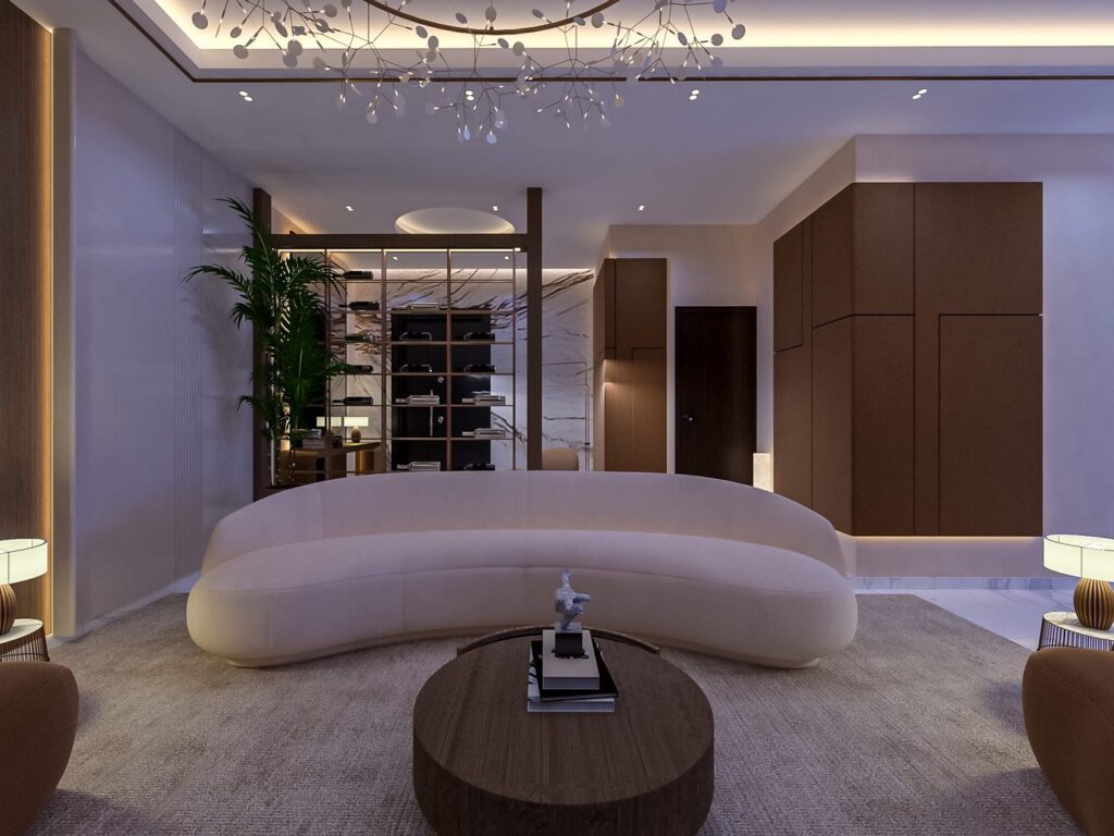 Interior view of a three-bedroom apartment at Brum Height 12 - The Galactic