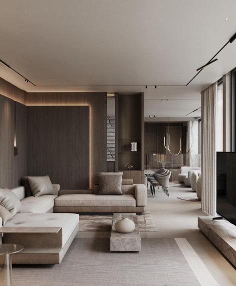 Living room interior at Brum Height 3