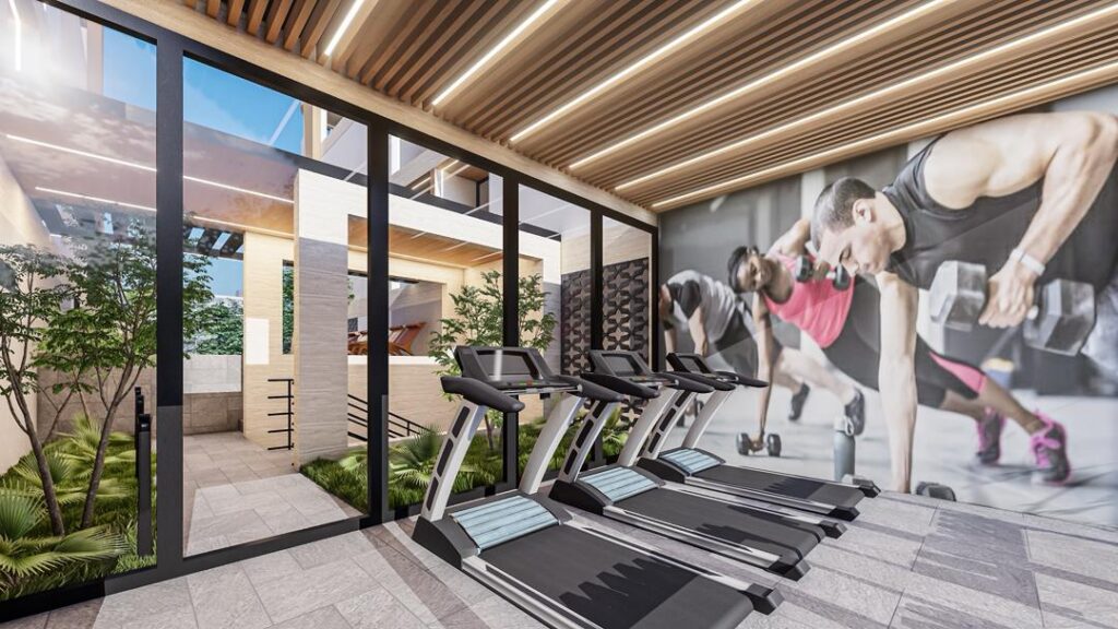 Gym interior at Brum Height X